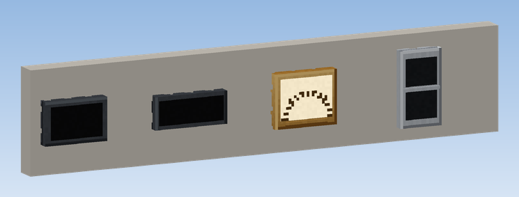 Floor Indicator (7 Segment), (Dot Matrix), (Brass Dial) and the Hall Lantern; the content is drawn in game and does not show here