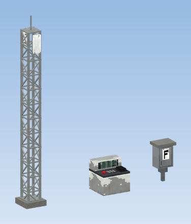 GSM-R Radio Mast, Dispatcher Radio Desk and Signal Telephone